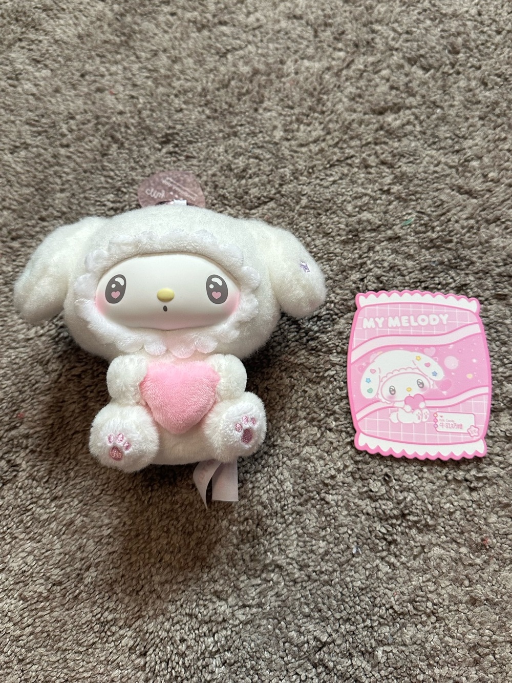 My Melody 50th Anniversary Vinyl Plush Keychain - Milk Candy